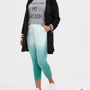 torrid MINT GREEN OMBRE FRENCH TERRY JOGGER